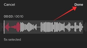 how to trim tiktok sound before recording