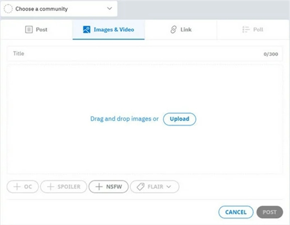 comment téléverser une vidéo sur reddit depuis un ordinateur