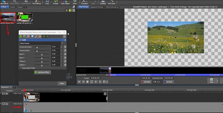 Cómo cambiar el fondo en el editor de video VideoPad