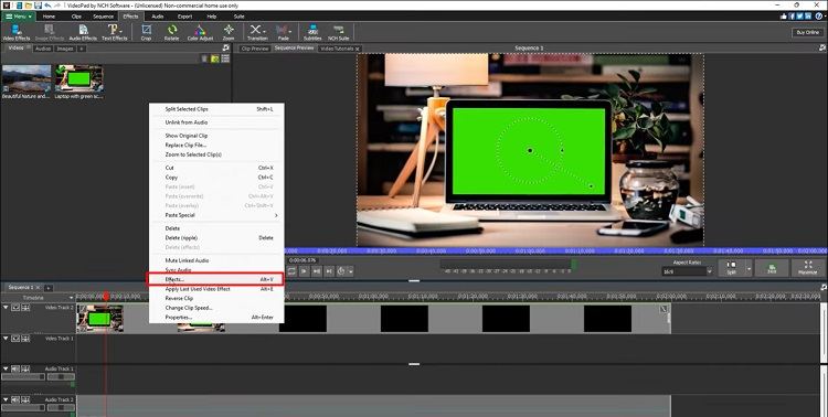 Cómo cambiar el fondo en el editor de video VideoPad