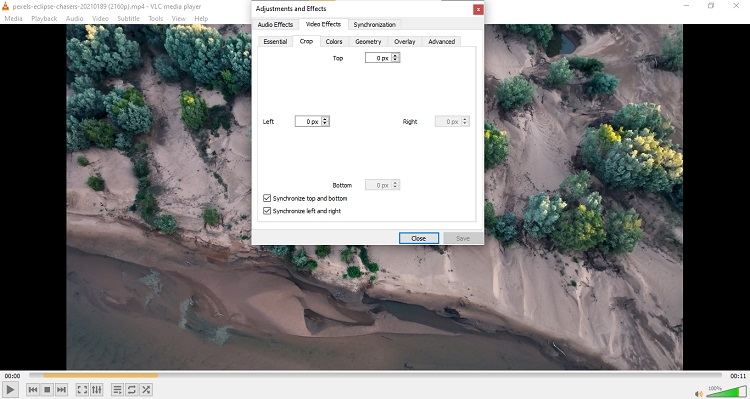 VLC 동영상 자르기