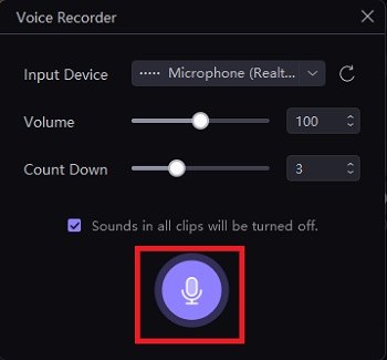 hitpaw edimakor - add voice recording to video