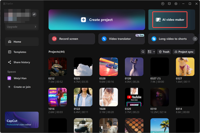CapCut AI app to turn photos into videos with music