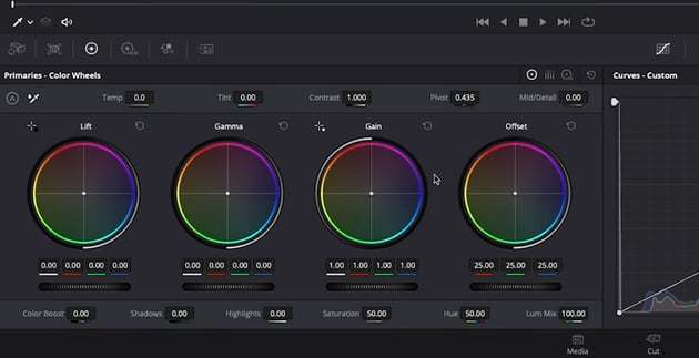 fix color cast with Davinci Resolve