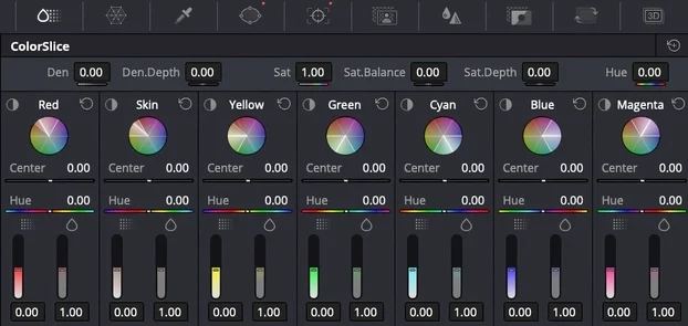 Davinci Resolve Color Slice