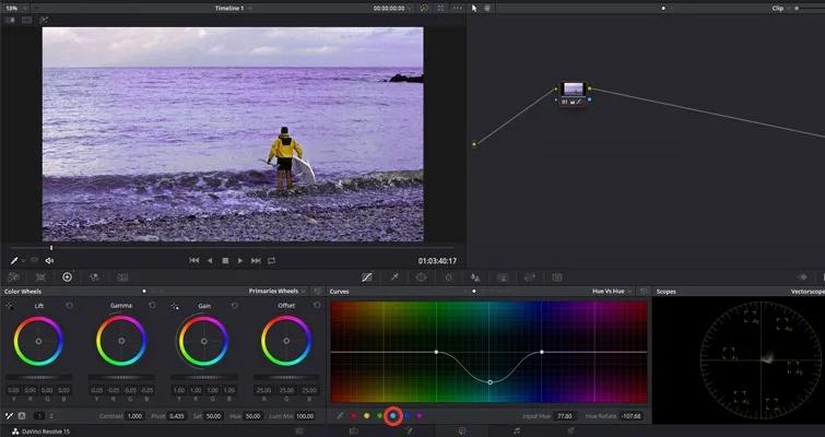 Davinci Resolve correct color grading