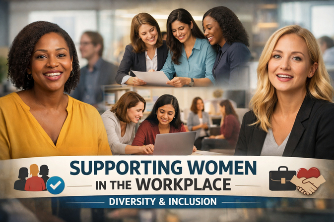 Women employees sharing workplace diversity and inclusion experiences