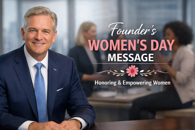 CEO delivering a Women's Day message