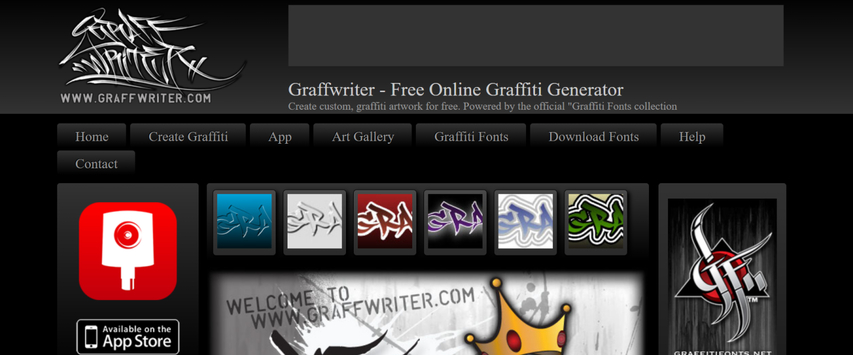 create hand-drawn graffiti text designs