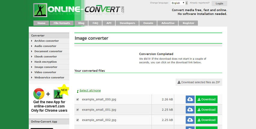 Simple browser tool converting images into video