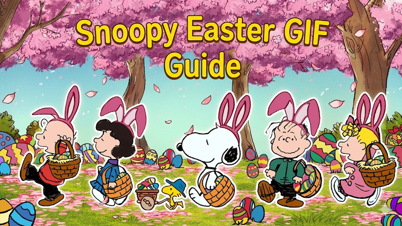 animated snoopy easter pic