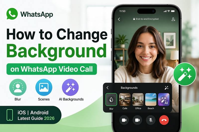 whatsapp video call background change