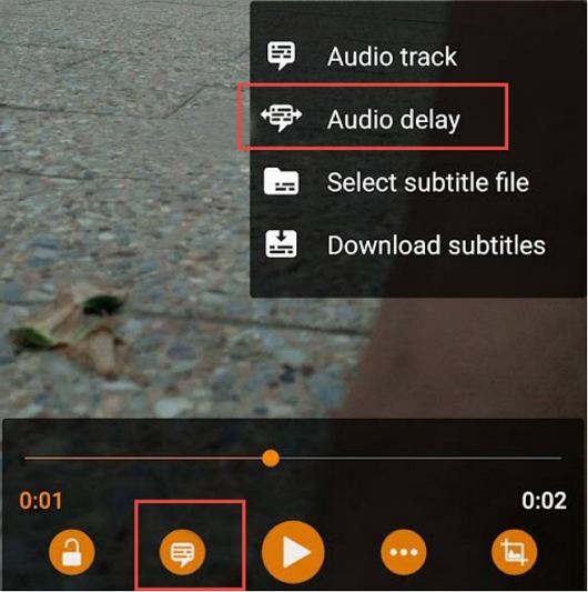 corriger le retard audio dans vlc sur android