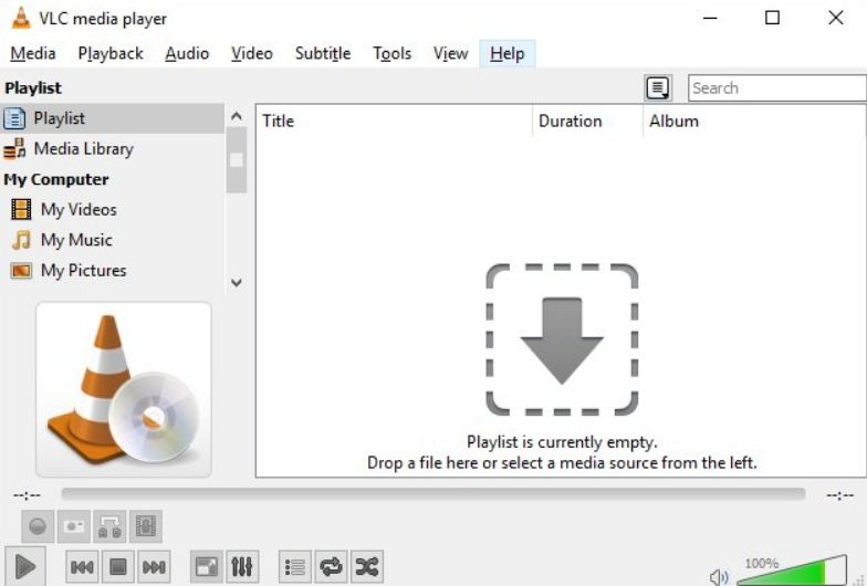 criar lista de reprodução vlc