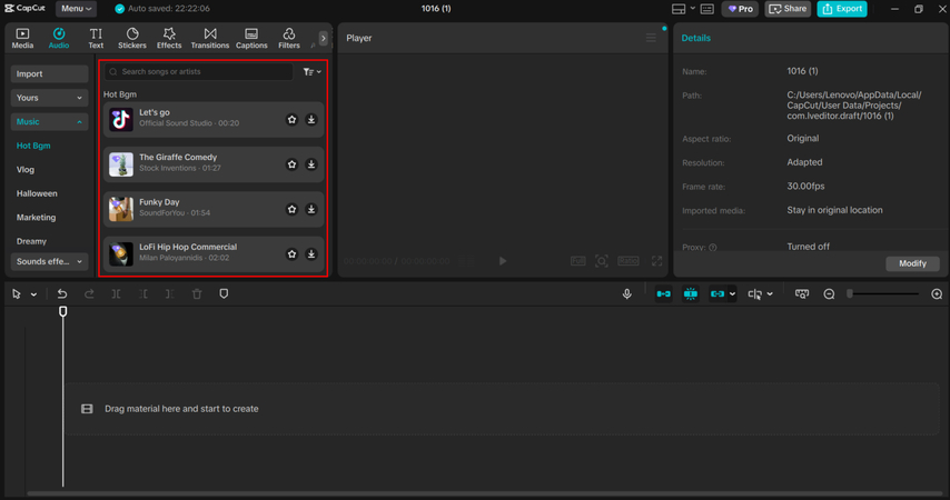 preview voice effect capcut desktop