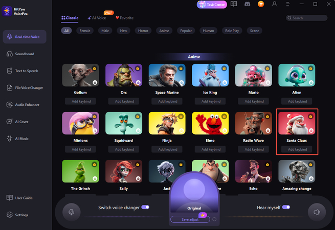 choose santa ai voice