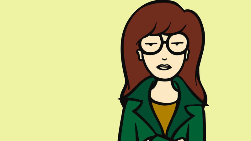 daria female character with glasses