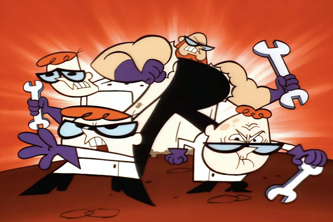 dexter cartoon characters with red hair
