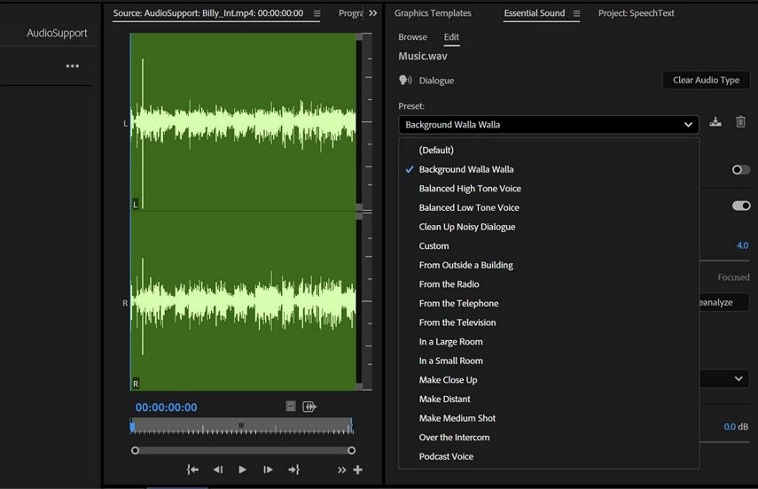 adobe premiere pro add audio effects to mute video