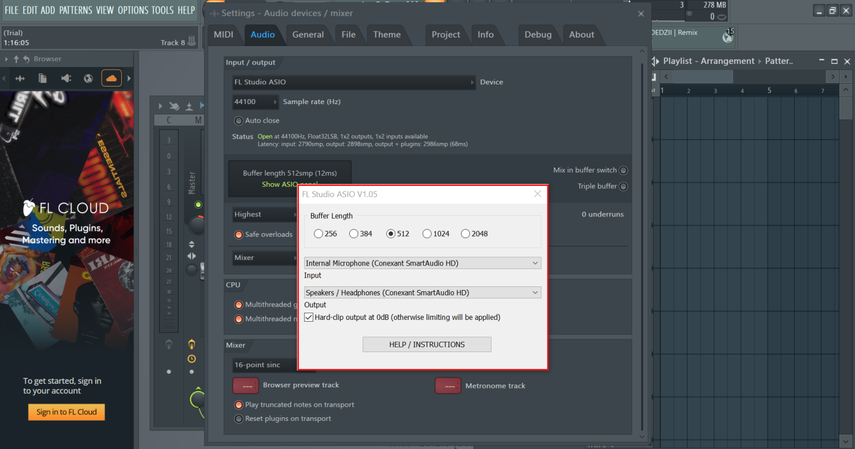 choose microphone input in fl studio