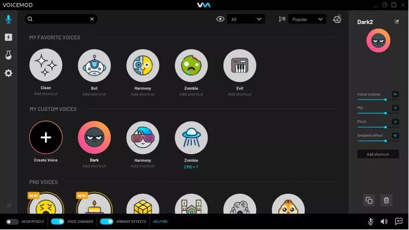 보이스 모드 음성 변조기