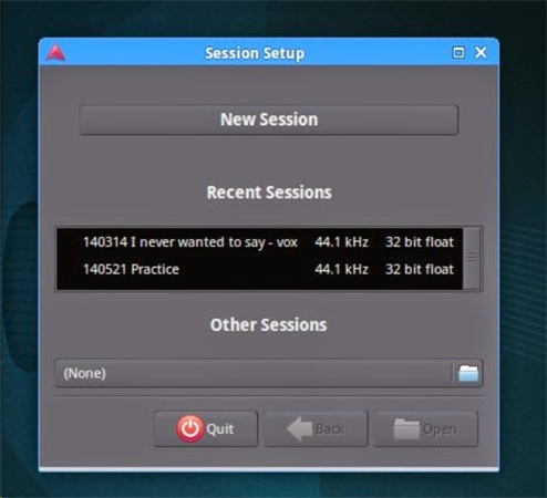 Crear una nueva sesión