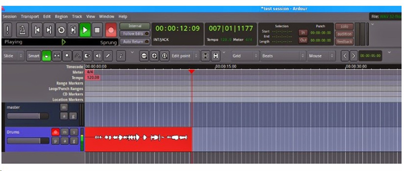Botón de reproducción para grabar