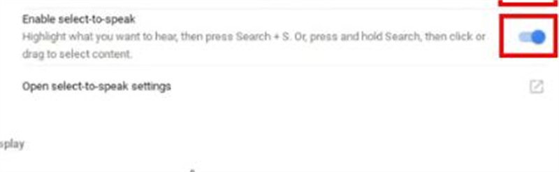 خيار حدد للتحدث