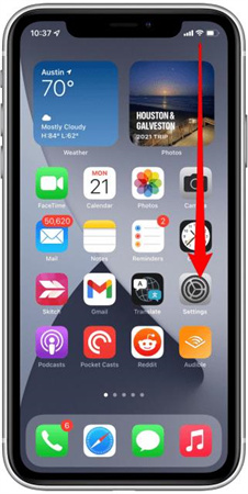 como desligar o texto para fala airpods pro
