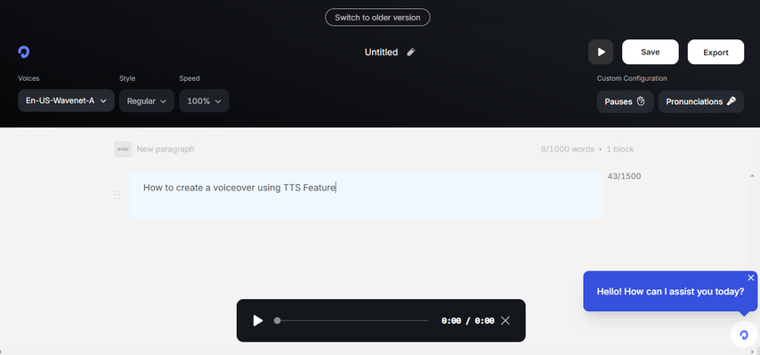 input text listnr ai