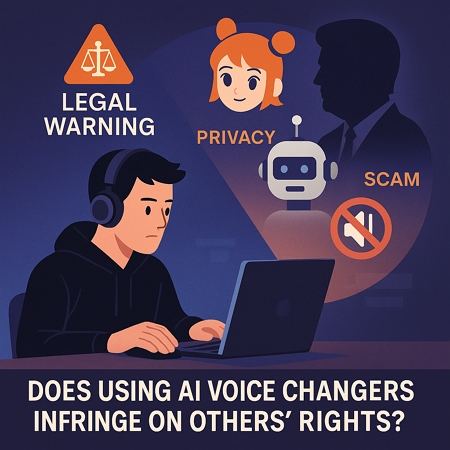 is ai voice changer legal?