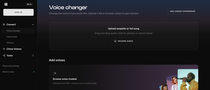 kit ai voice changer overview