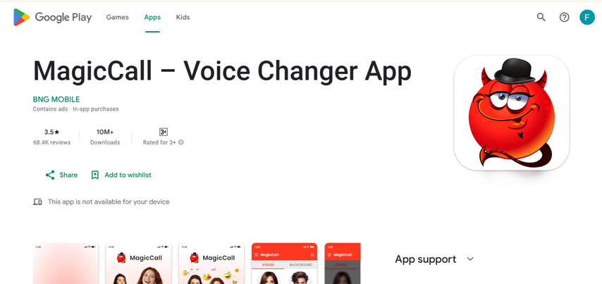 magiccall mtf voice changer