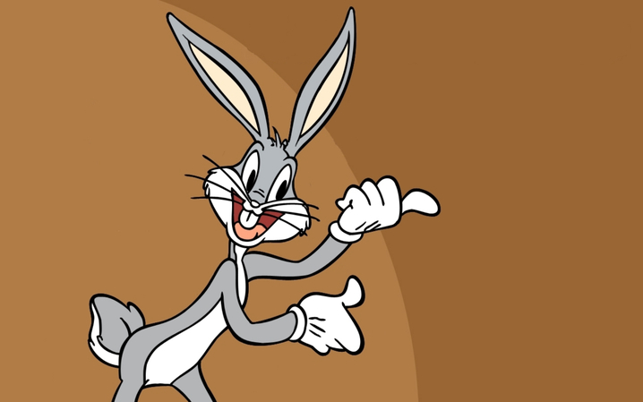 male cartoon character with big teeth