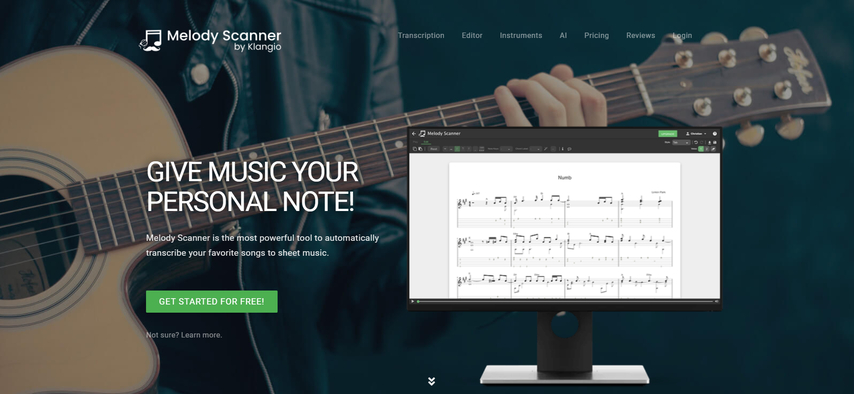 app for quick mp3 to sheet music
