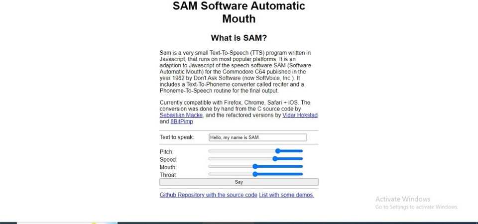 how to use microsoft sam tts with discordier