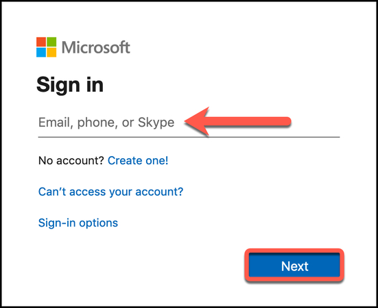 Skype 계정으로 Teams에 접근