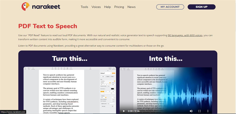 pdf text speech