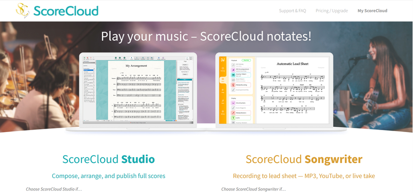 convert live singing and piano