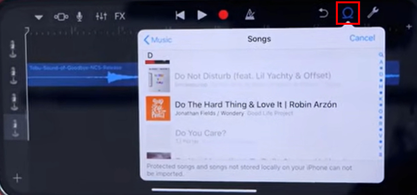 click the omega icon