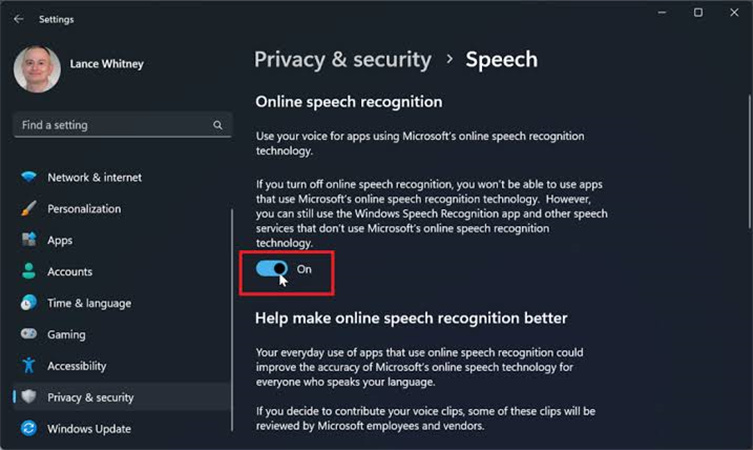 speech to text word windows 11