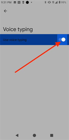 talk to text android activate voice typing