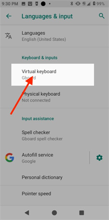 talk to text android virtual keyboard