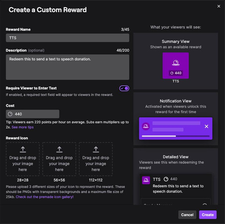 Cómo Usar Texto a Voz en los Puntos de Canal de Twitch