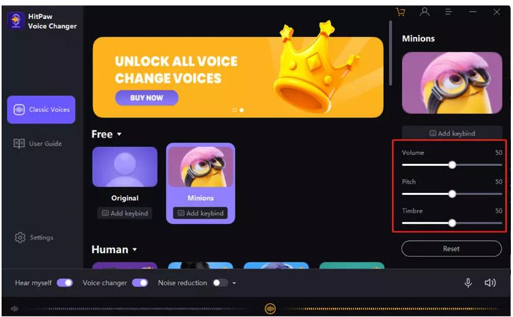 adjust global settings