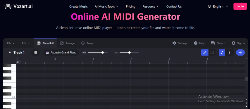 free piano roll music learning tool