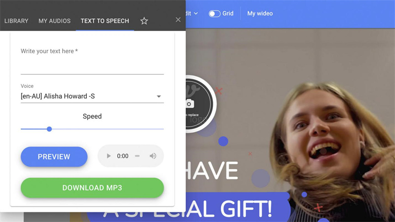 wideo تحويل النص إلى كلام.5
