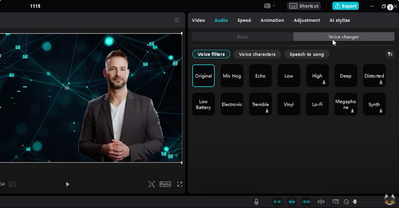 capcut ai Changeur de Voix