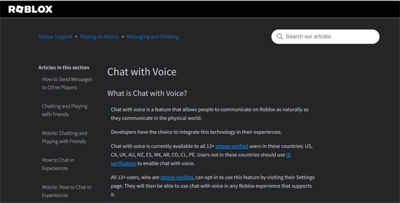 voice chat roblox