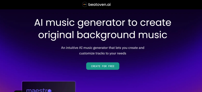 beatoven ai tool for calm lofi music